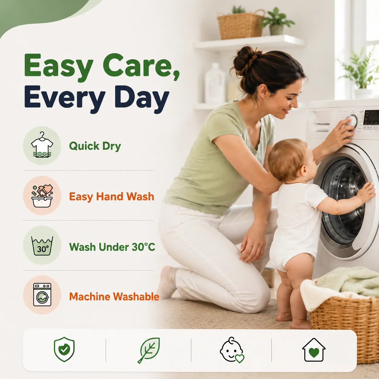 Qutoo Box Instadry Waterproof Baby Dry Sheet | Extra Absorbent Quick Dry Mattress Protector for Newborns (Small 50x70 cm, Pack of 4) - Image 5