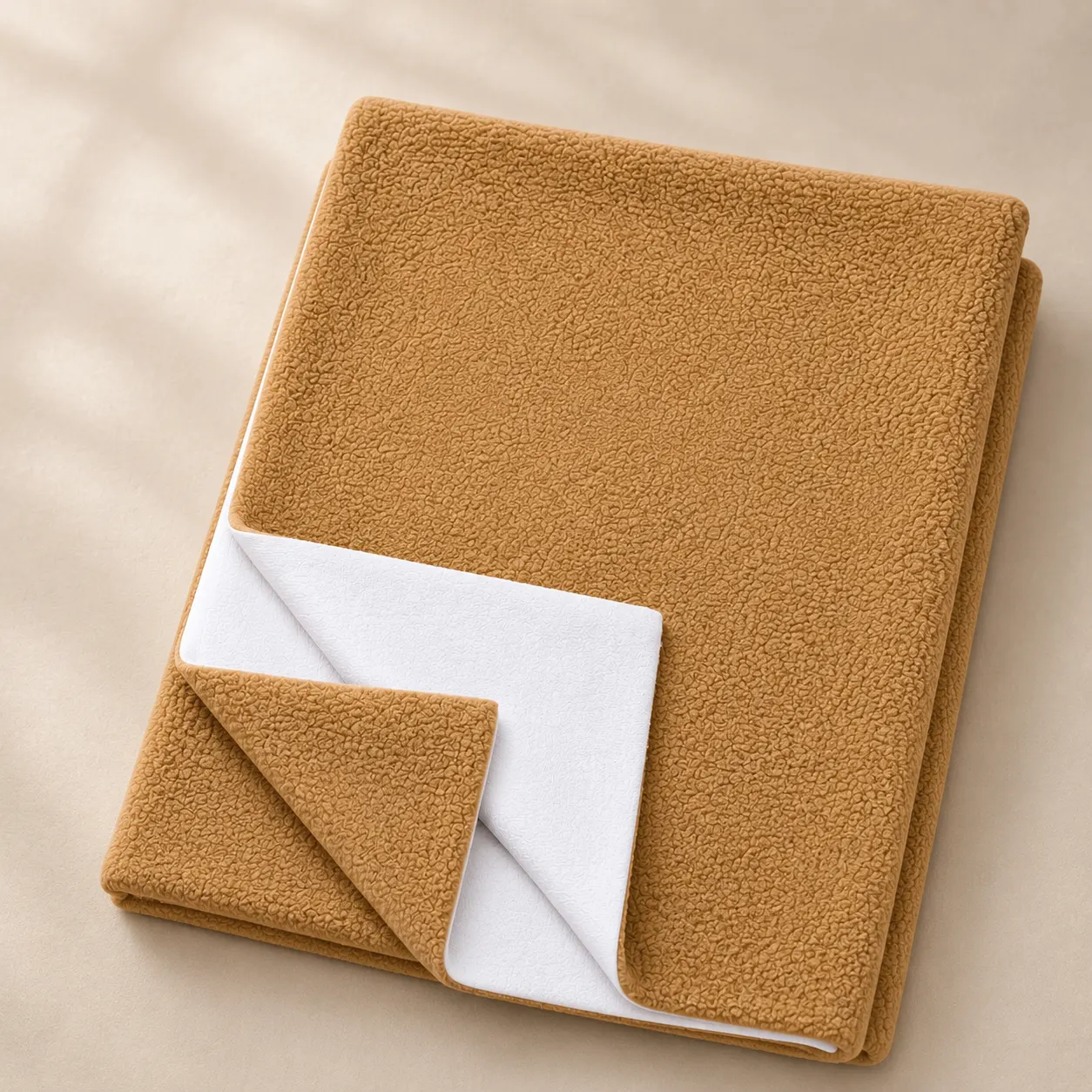 Qutoo Box Instadry Waterproof Baby Dry Sheet | Extra Absorbent Quick Dry Mattress Protector for Newborns (Small 50x70 cm, Brown)
